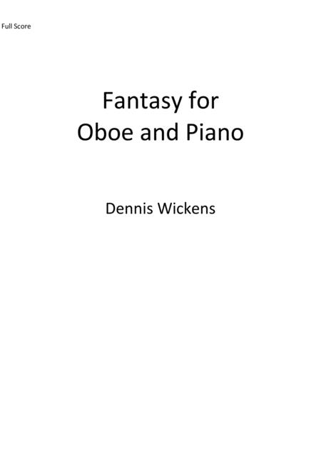 Free Sheet Music Fantasy For Oboe And Piano