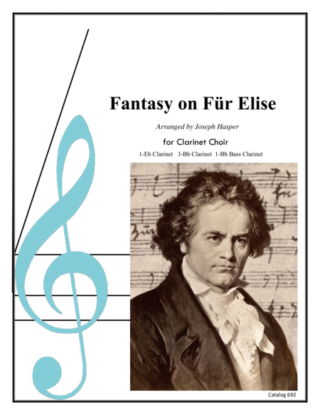 Fantasy On Fr Elise Clarinet Choir Sheet Music