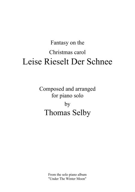 Fantasy On Leise Rieselt Der Schnee Sheet Music