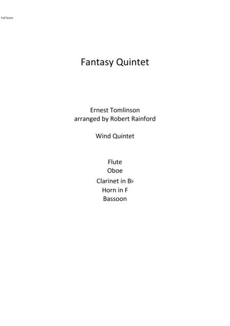 Free Sheet Music Fantasy Quintet