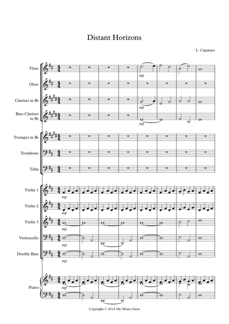 Far Horizons Sheet Music