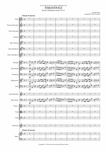 Farandole Mixed Ensemble Sheet Music