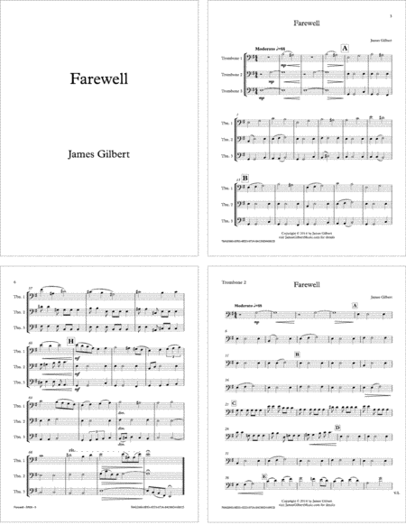 Farewell Br09 Sheet Music