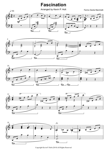 Free Sheet Music Fascination F D Marchetti