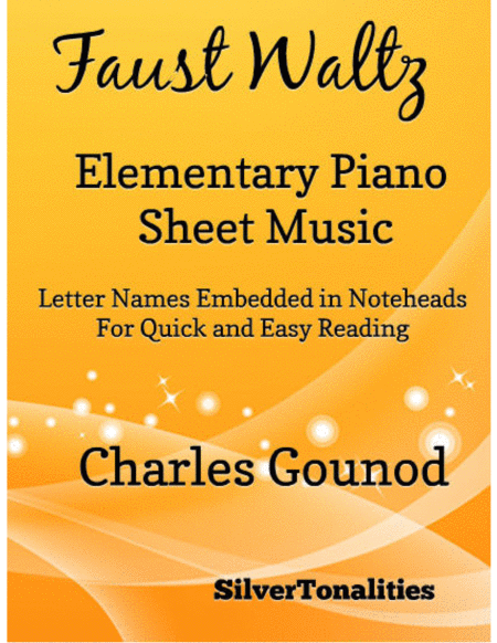 Faust Waltz Elementary Piano Sheet Music Sheet Music