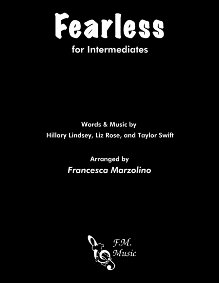 Fearless Intermediate Piano Sheet Music