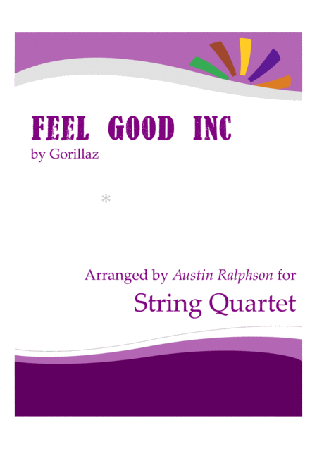 Feel Good Inc String Quartet Sheet Music