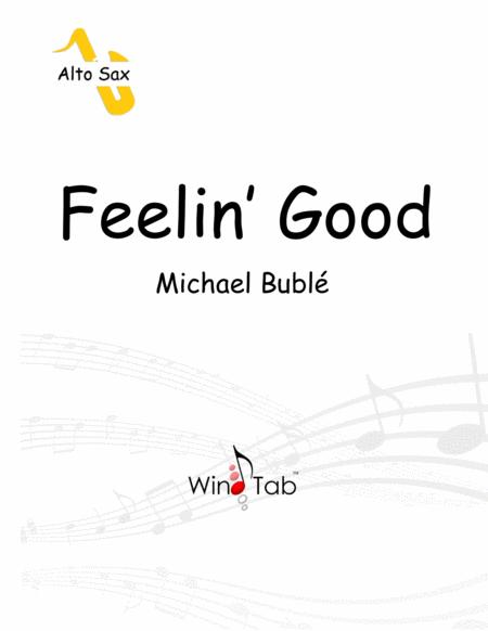 Feeling Good Alto Saxophone Tab Sheet Music