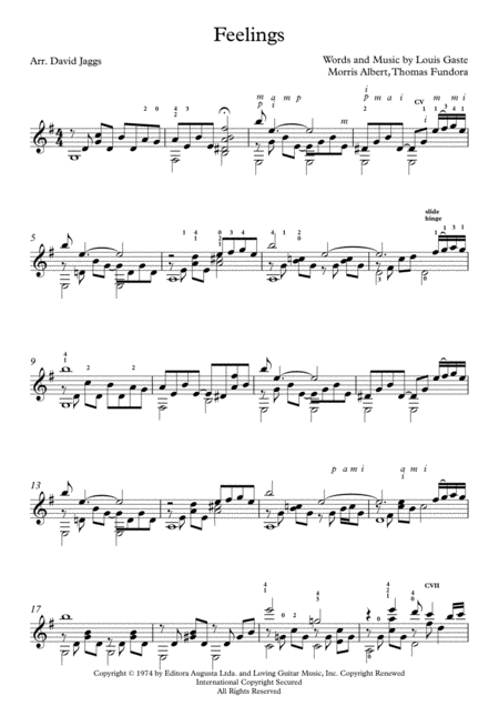 Feelings Sheet Music