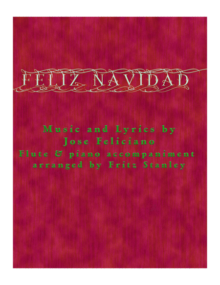 Free Sheet Music Feliz Navidad Flute Piano Accompaniment