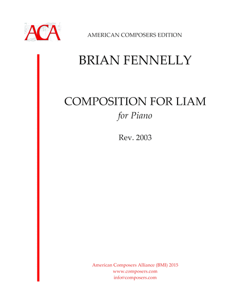 Free Sheet Music Fennelly Composition For Liam
