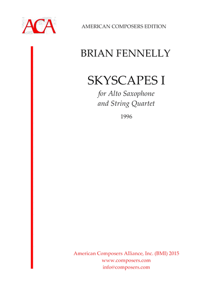 Free Sheet Music Fennelly Skyscapes I
