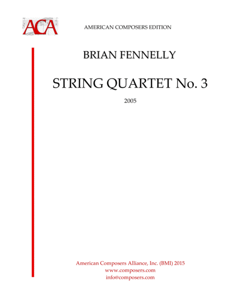 Free Sheet Music Fennelly String Quartet No 3