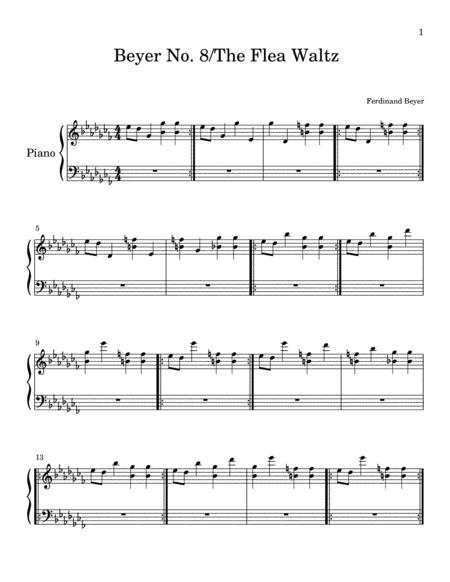 Ferdinand Beyer Beyer No 8 Not So Hard Piano Solo Sheet Music