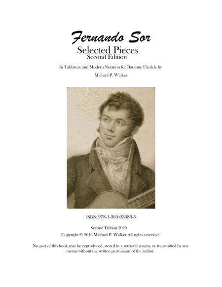 Free Sheet Music Fernando Sor Selected Pieces In Tablature And Modern Notation For Baritone Ukulele