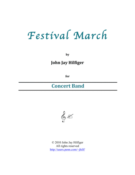 Festival March Sheet Music