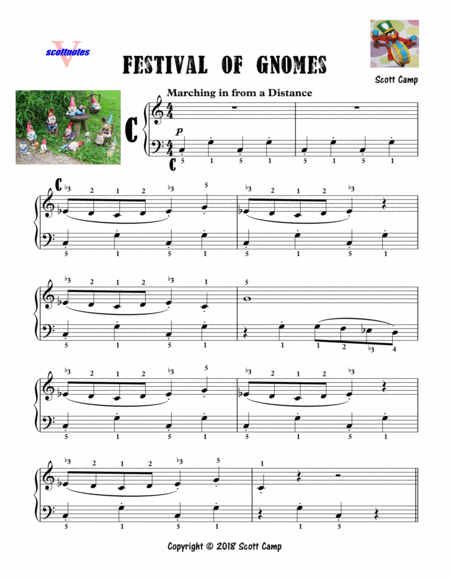 Festival Of Gnomes First Year Piano Solo Sheet Music