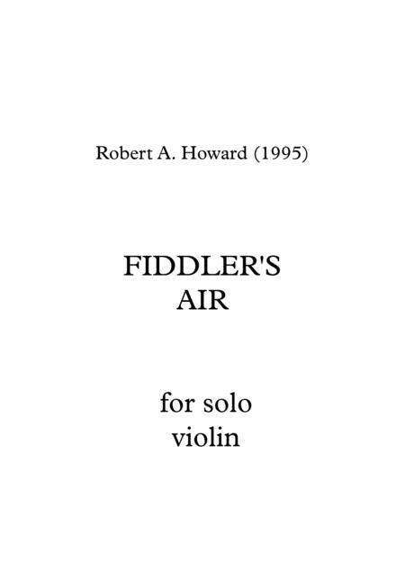 Free Sheet Music Fiddlers Air