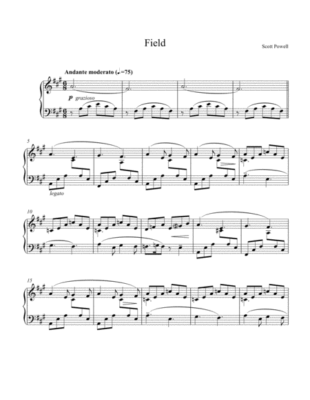 Field I Meant To Do My Work Today Sheet Music