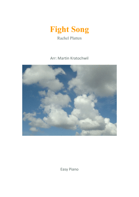 Fight Song Easy Piano Sheet Music