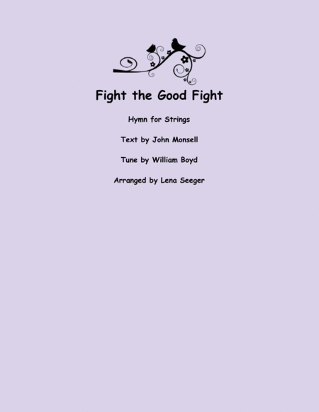 Fight The Good Fight Sheet Music