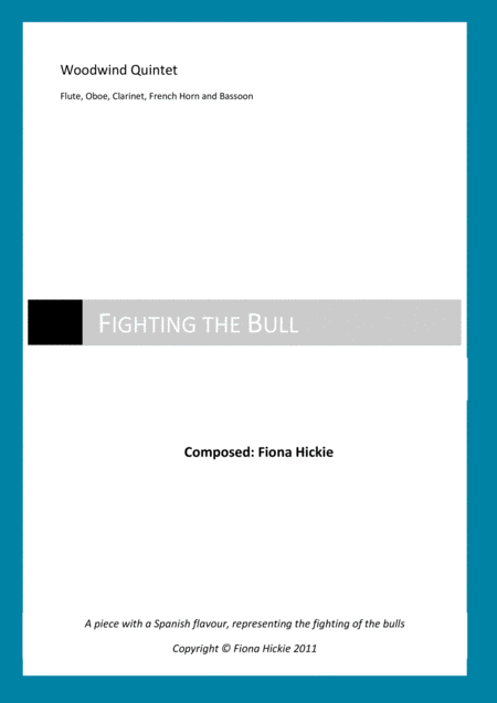 Fighting The Bull Sheet Music