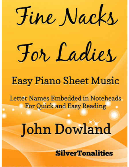 Free Sheet Music Fine Knacks For Ladies Easy Piano Sheet Music