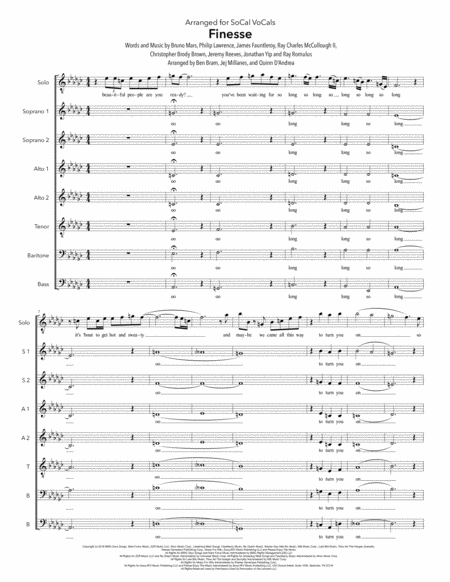 Finesse Sheet Music