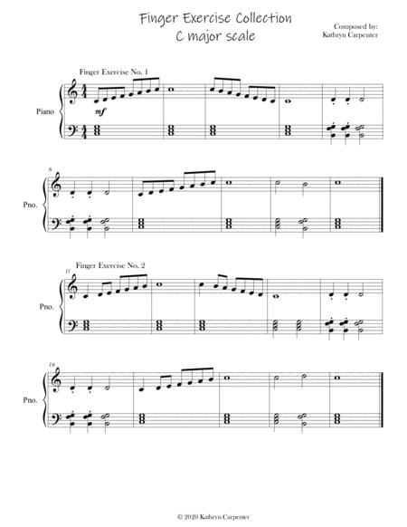 Finger Exercise Collection Scales For C Major Sheet Music