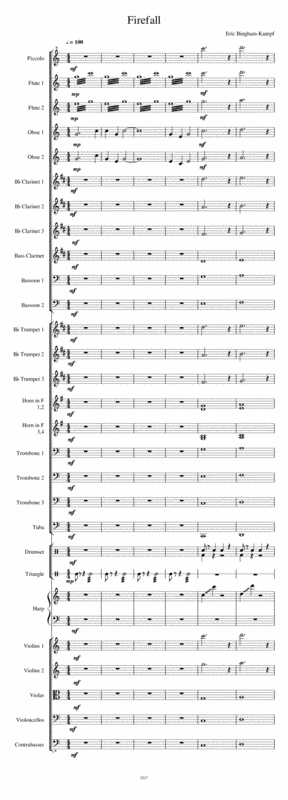 Free Sheet Music Firefall