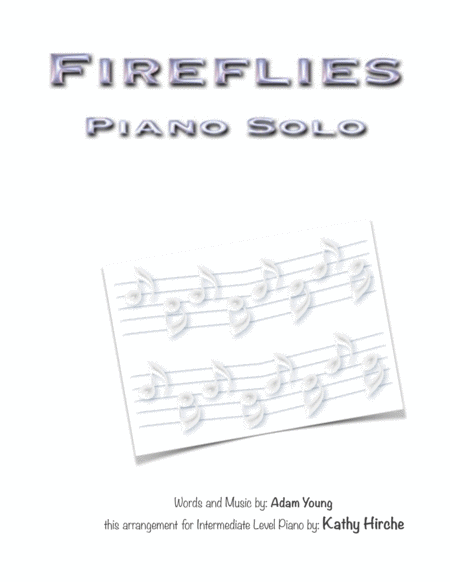 Fireflies Piano Solo Sheet Music