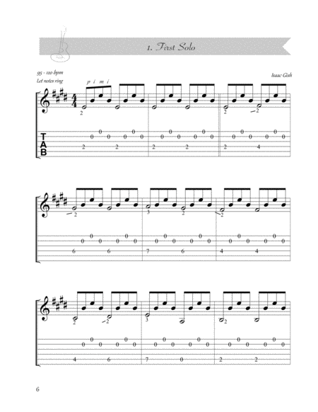 Free Sheet Music First Solo