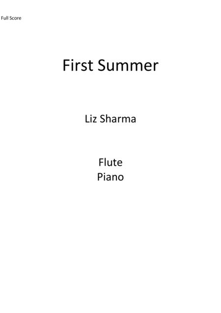 Free Sheet Music First Summer