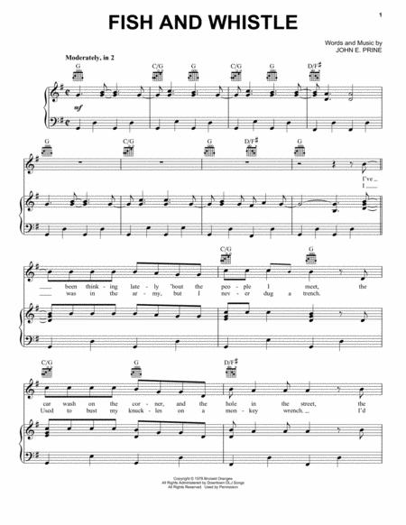 Free Sheet Music Fish And Whistle