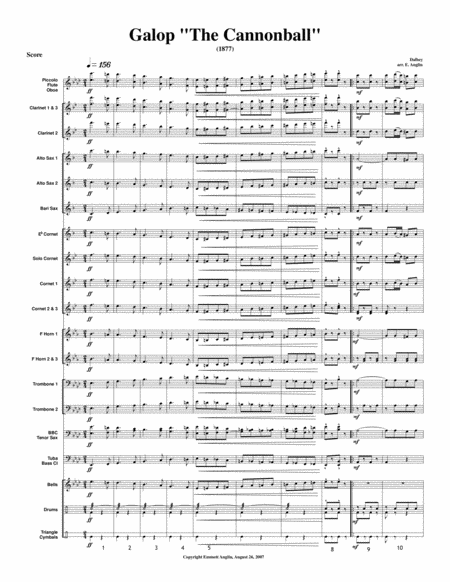 Fiume March By Eduardo Boccalari For Concert Band Sheet Music