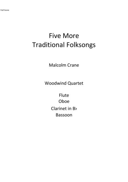 Five More Traditional Folksongs Sheet Music