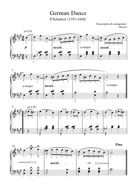 Free Sheet Music Five Short Melodic Piano Solo Pieces With Finger Positions And Mp3