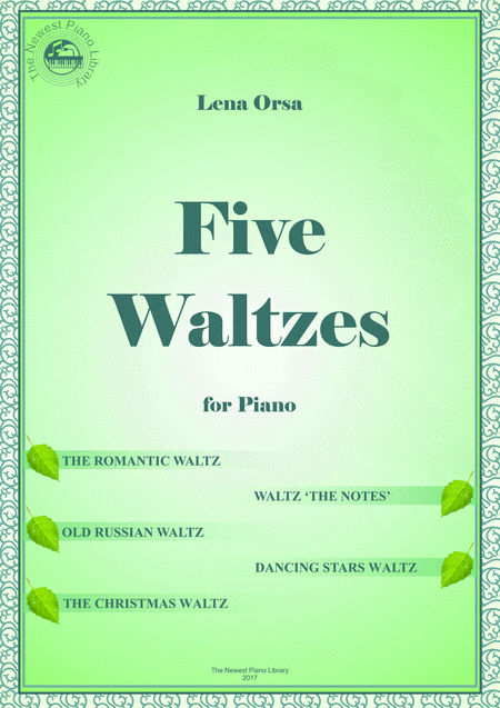 Five Waltzes Sheet Music