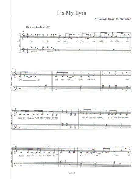 Fix My Eyes Sheet Music