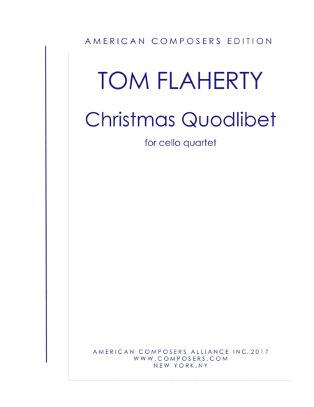 Flaherty Christmas Quodlibet Sheet Music