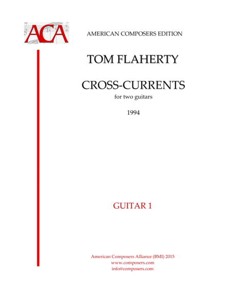 Flaherty Cross Currents Sheet Music