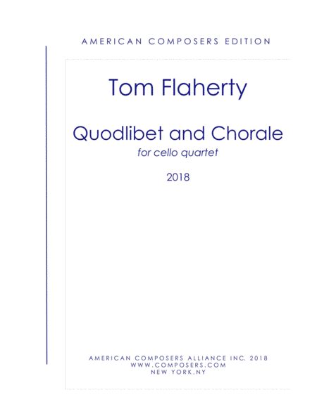 Flaherty Quodlibet And Chorale Sheet Music