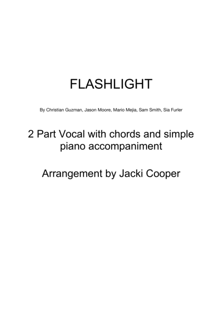 Free Sheet Music Flashlight