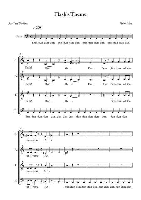 Flashs Theme Acapella Sheet Music