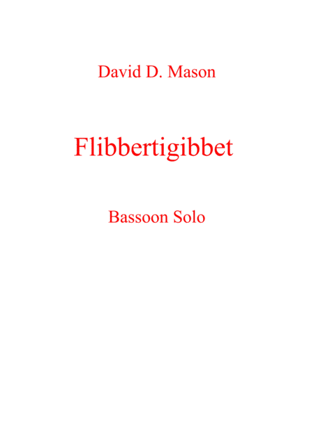 Flibbertigibbet Sheet Music