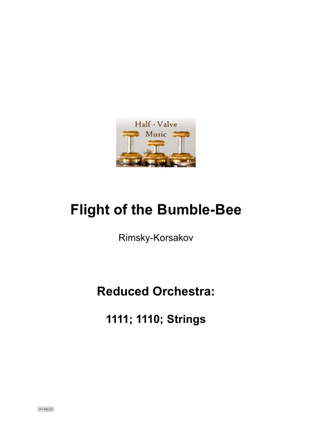 Flight Of The Bumblebee Reduced Orchestra Sheet Music