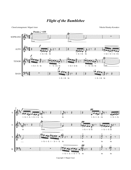 Flight Of The Bumblebee Sheet Music