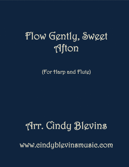 Flow Gently Sweet Afton Arranged For Harp And Flute Sheet Music