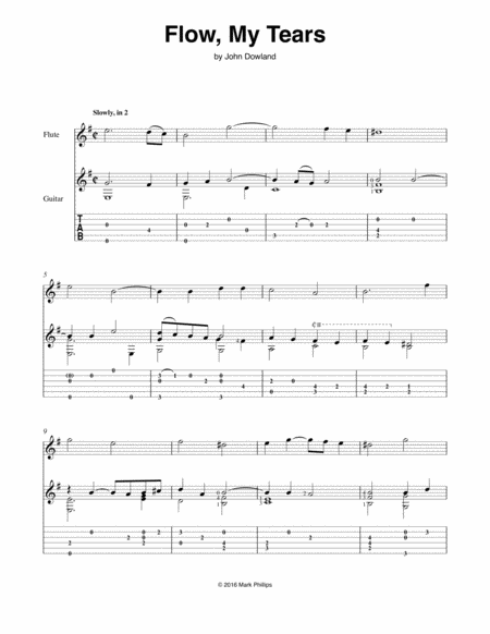 Flow My Tears Sheet Music