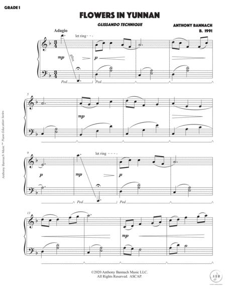 Flowers In Yunnan Glissando Technique Piece For Grade 1 Piano Sheet Music